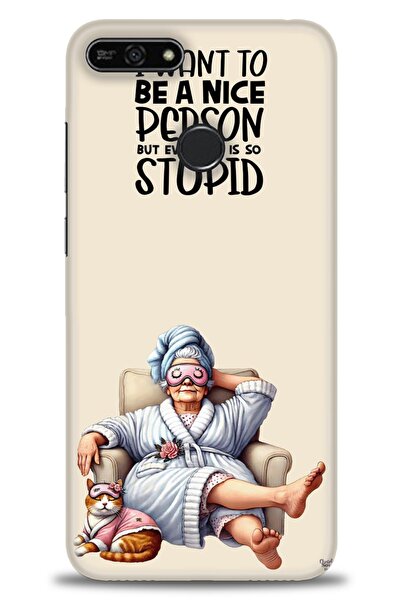 Rulet Aksesuar غطاء متوافق مع هاتف هواوي هونر 7A HD مطبوع - غطاء سيليكون مصمم...