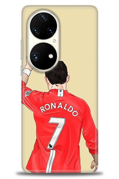 Rulet Aksesuar غطاء متوافق مع هاتف هواوي P50 Pro HD مطبوع - غطاء سيليكون مصمم...