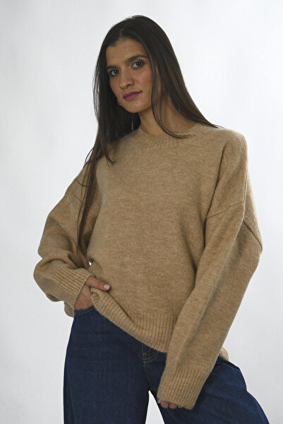 ABBRA Pulover de damă cu decolteu triplu