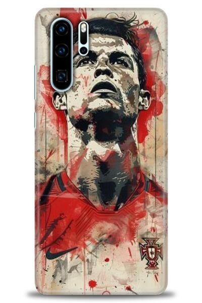 Rulet Aksesuar غطاء متوافق مع هاتف هواوي P30 Pro HD مطبوع - غطاء سيليكون بتصم...