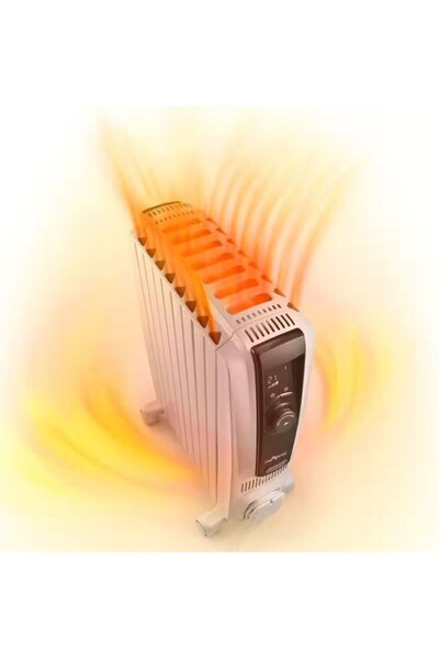 DELONGHİ Dragon 4 Pro 2000W 8 Dilimli Yağlı Isıtıcı Radyatör Beyaz