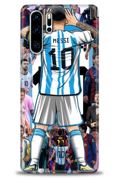 Rulet Aksesuar غطاء متوافق مع هاتف هواوي P30 Pro HD مطبوع - غطاء سيليكون بتصم...