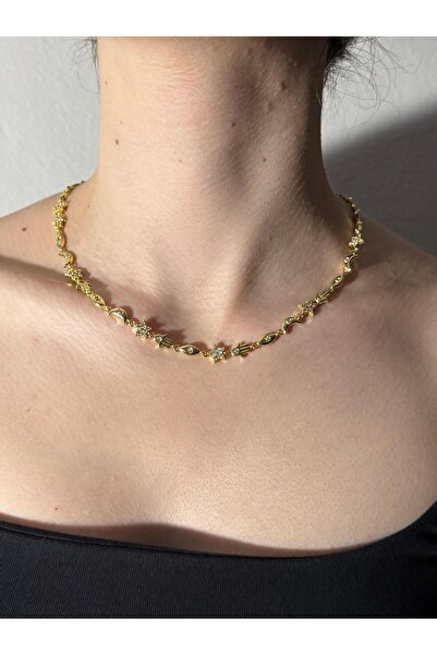 Sirena Accessories Şans Buluşması Yıldız Meryem Ana Eli ve Ay Detaylı Manifes...