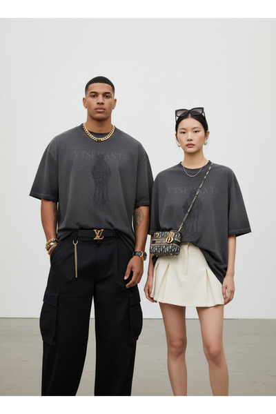 RED MILANO Unisex boxy cotton T-shirt