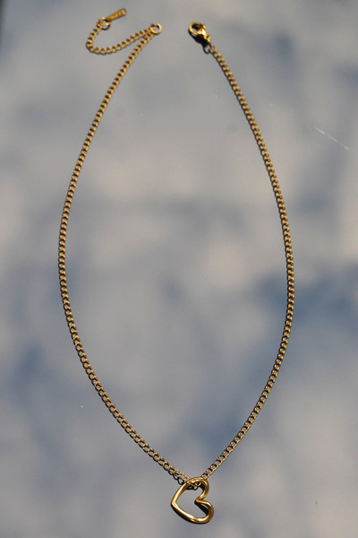 Rua Jewelry Çelik Italyan Klasik Zincir Kalp Kolye Altın Renk | Kararmaz , Unisex , 2 Yıl Garantili