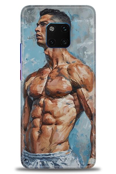 Rulet Aksesuar غطاء متوافق مع هاتف هواوي ميت 20 برو HD مطبوع - غطاء سيليكون م...