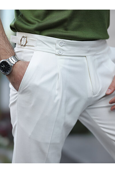 LUMAST New Trend Old Money Fabric Pants