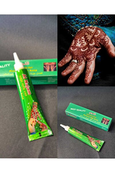 Alnajam DOĞAL PRATİK KIRMIZI TÜP KINA 30 GR HİNT KINASI ÖZEL GÜN HEDİYELİK HA...