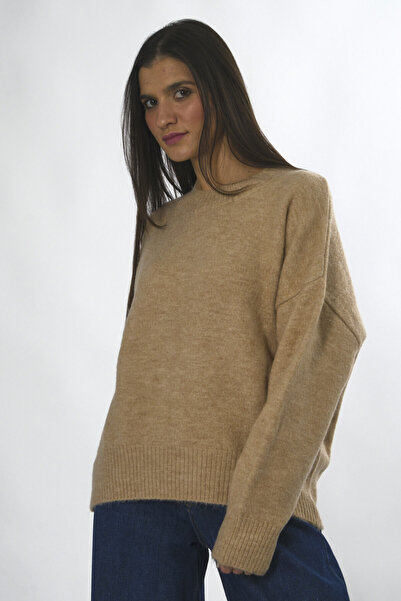 ABBRA Women's Crew Neck Knitwear Sweater