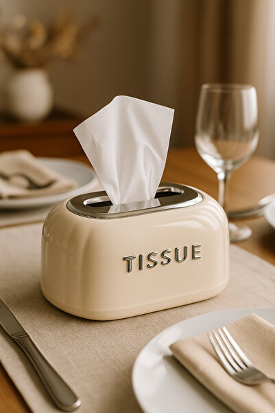 CEZVE HOME Modern Pinterest Napkin Holder Tabletop Decorative Napkin Box