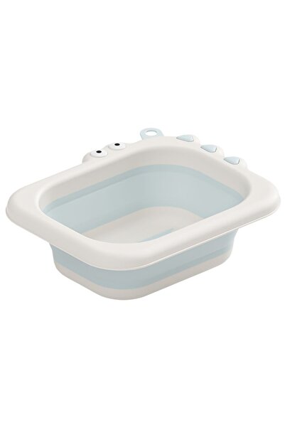 LITTLE ANGEL - حوض غسيل قابل للطي للأطفال للتنظيف والعناية - أزرق