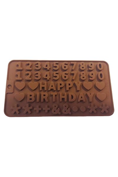 BV Formă de tort din silicon, numere de ciocolată, 162COF
