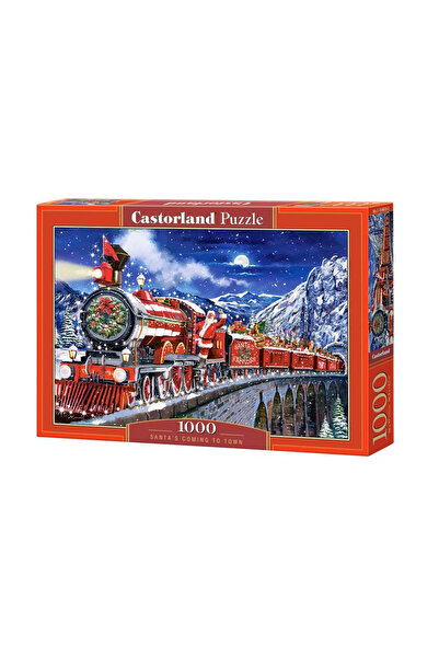 Castorland Puzzle 1000 piese Moș Crăciun vine în oraș 104833