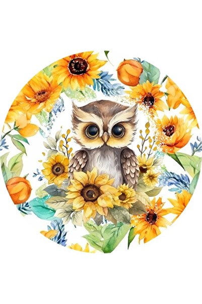 BV Autocolant decorativ, Bufniță, Multicolor, 60 cm, 1281STK-2