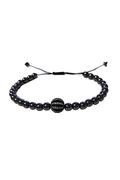 BV Brățară cu pietre - Onix, pandantiv negru, zirconiu (A4B172)