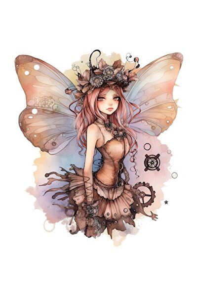 BV Decorative sticker, Fairy, Brown, 70 cm