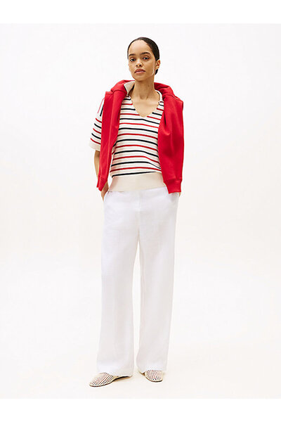 Tommy Hilfiger Women's Essential Linen Tailored Pants