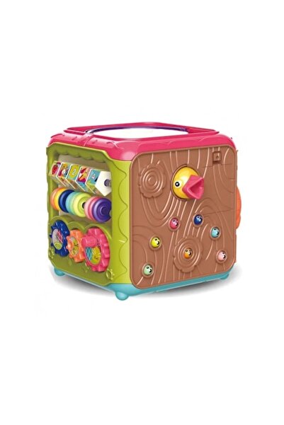 ALIBIBI Cub educațional interactiv cu pian, forme, numere, montagne russe