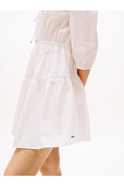 Tommy Hilfiger Women's Tjw Poplin Tiered Dress