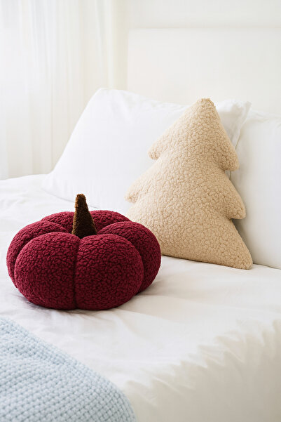 EYPRICH Teddy Decorative Pine Tree and Pumpkin Pillow/Cushion