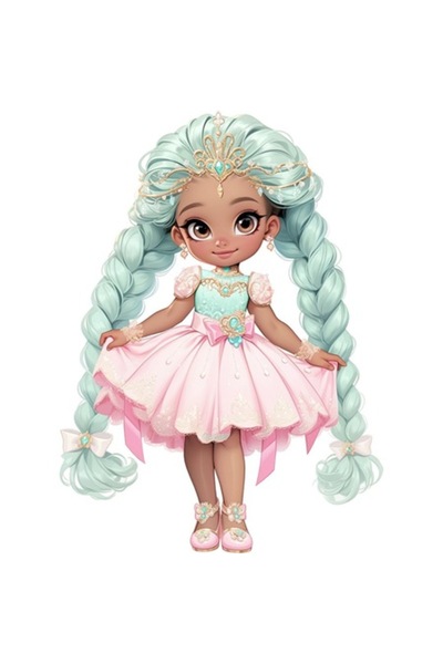 BV Autocolant decorativ, Prințesă, Roz, 1378STK-11