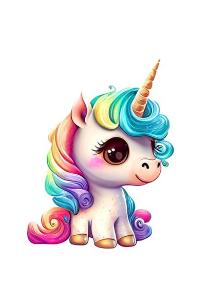 BV Autocolant decorativ, Unicorn, Multicolor, 75 cm, 1202STK