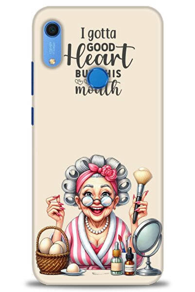 Rulet Aksesuar غطاء متوافق مع هاتف هواوي Y6S HD مطبوع - غطاء سيليكون بتصميم - 41