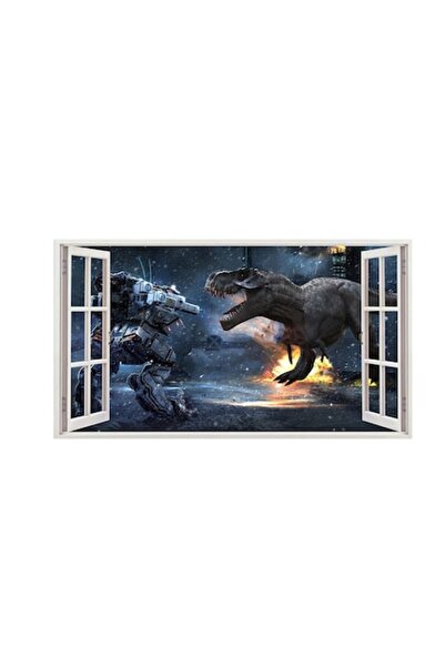 BV Autocolant decorativ cu dinozaur, 85 cm