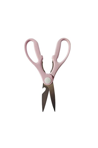BV Kitchen Scissors with Stand, Multifunctional, Pink, 21 cm, S233