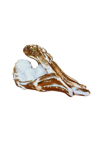 BV Decorative statuette, Angel, Gold, 30 cm, DVAN0005-3G