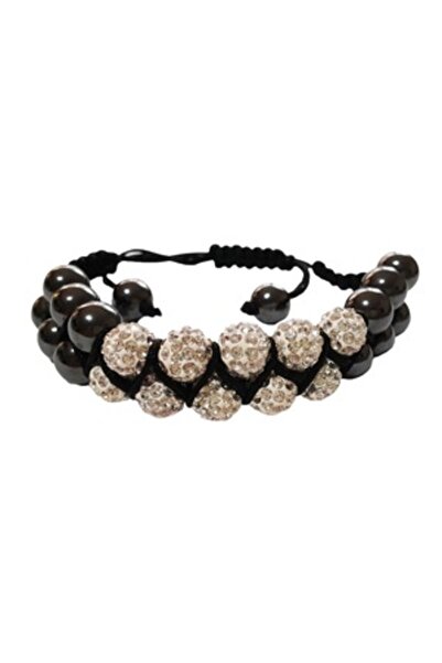 BV Bratara cu pietre Hematit, Charmuri si Cristale, Argintiu, 138BJ