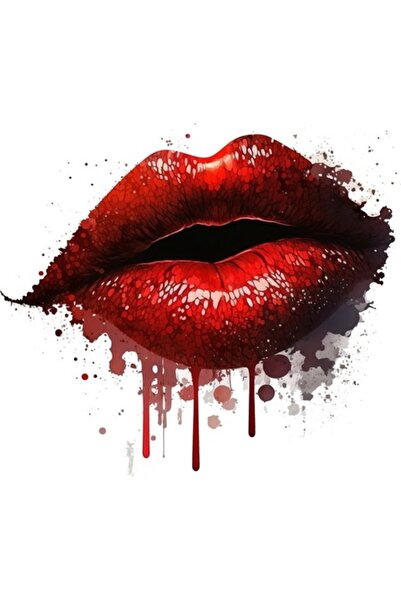 BV Decorative Sticker - Red Lips, 65 cm