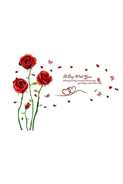 BV Decorative sticker, Red roses, 190 cm, 780STK
