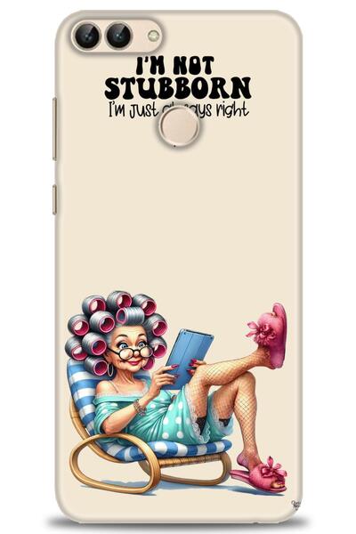 Rulet Aksesuar غطاء متوافق مع هاتف هواوي بي سمارت HD مطبوع - غطاء سيليكون بتص...