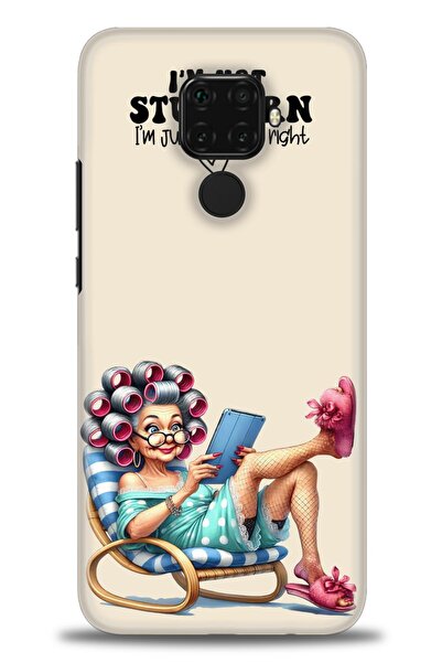 Rulet Aksesuar غطاء متوافق مع هاتف هواوي ميت 30 لايت HD مطبوع - غطاء سيليكون ...