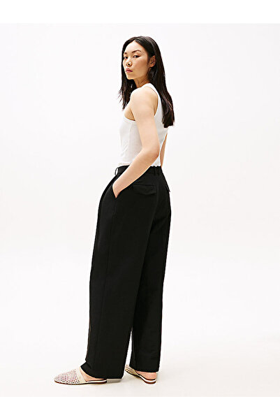 Tommy Hilfiger Women's Linen Blend Rlxd Straight Pants