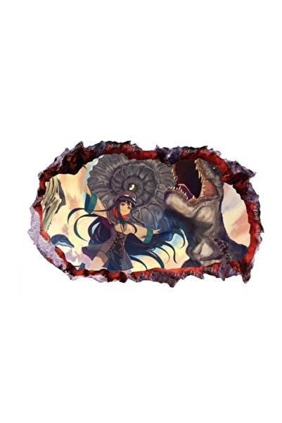 BV Autocolant decorativ cu dinozauri, 85 cm