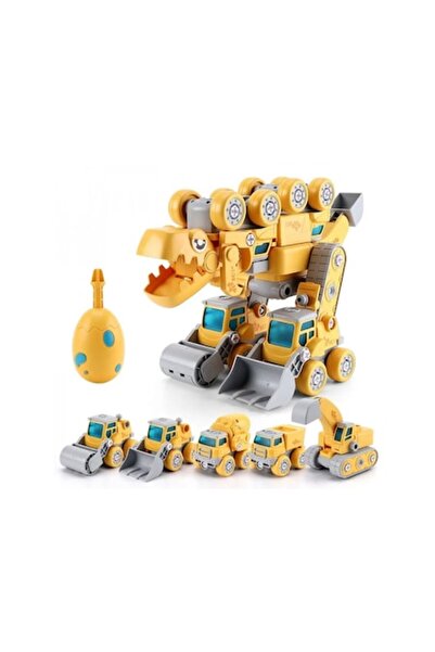 ALIBIBI Robot 5 în 1 AliBibi® Dino cu lumini și sunete