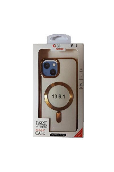 BV Carcasă de telefon compatibilă cu Apple iPhone 13, aurie