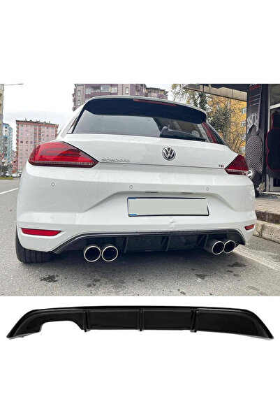 AkmTuning Vw Scirocco Mk1.5 Difüzör Parlak Siyah Sol Çiftli 2014 2015 2016 20...