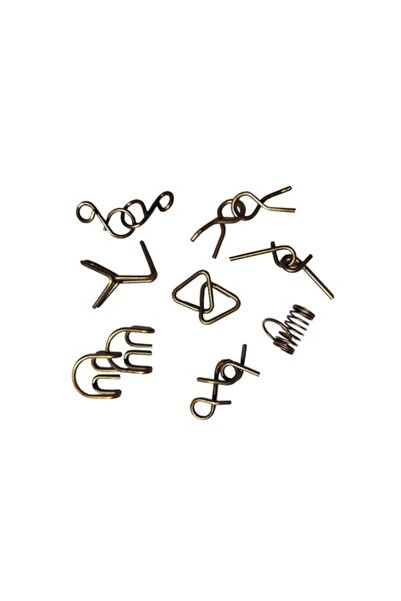 BV Set de puzzle-uri Brain Twister - 8 puzzle-uri metalice pentru copii și adolescenți (392CUB)