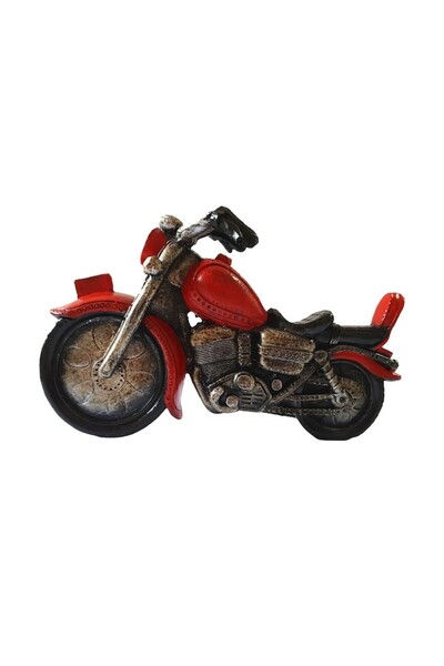 BV Motorcycle Table Clock, Red, 22 cm (SD6185-8)