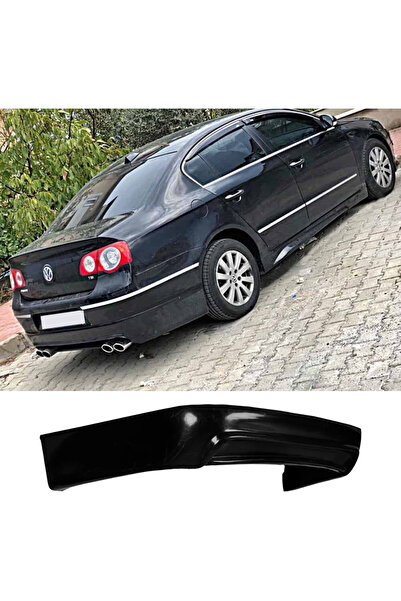AkmTuning Vw Passat B6 Arka Ek Difüzör Siyah Plastik 2005-2010 Arka-difizör-b...