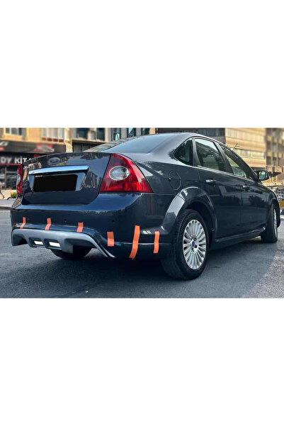 AkmTuning Ford Focus 2.5 Sedan Arka Ek Difüzör Siyah Plastik 2008 2009 2010 2011 Arka-difizör-bodykit-ek