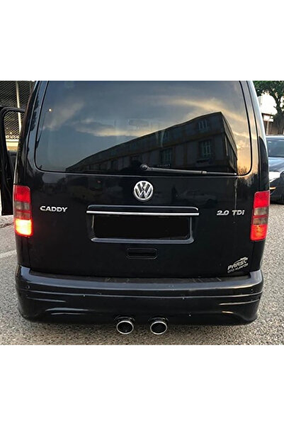 AkmTuning Vw Caddy Arka Ek Arka Ek Difüzör Siyah Plastik 2004-2010 Arka-difiz...