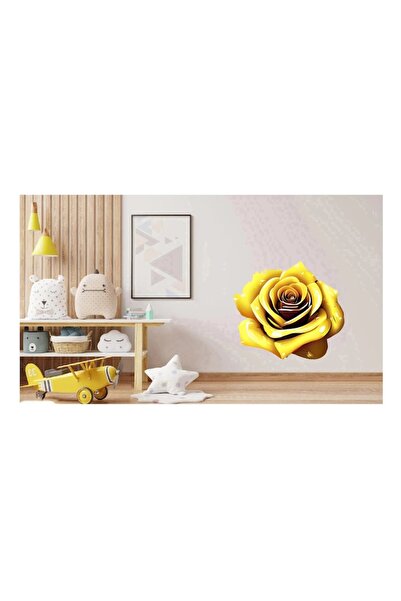 BV Decorative Sticker - Rose, Yellow, 64 cm