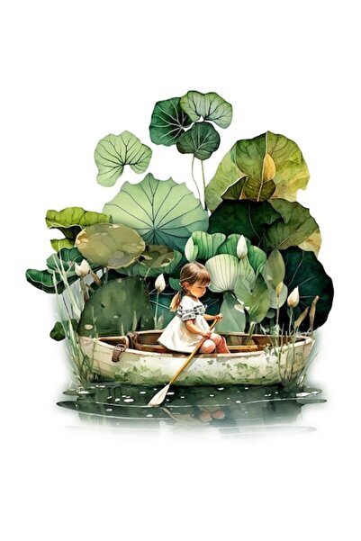 BV Autocolant decorativ, Fată, Verde, 69 cm