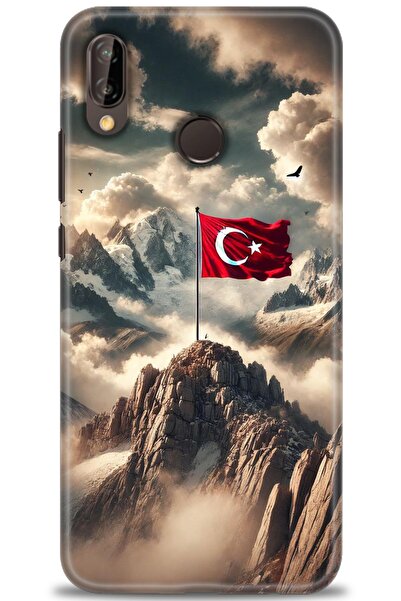 Rulet Aksesuar غطاء متوافق مع هاتف هواوي P20 لايت HD مطبوع - غطاء سيليكون مصم...