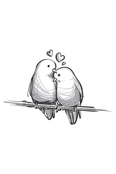 BV Autocolant decorativ, păsări, 55 cm