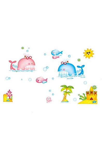 BV Autocolant decorativ, Animale marine, 130 cm, 786STK